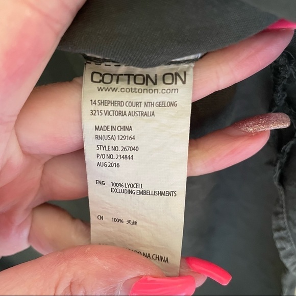 π
Ίπ Ninety One β91β Ladies Army Green Button Down shirt, Size XS - Picture 6 of 6